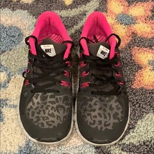 Nike Free Run with Reflective Cheetah Print